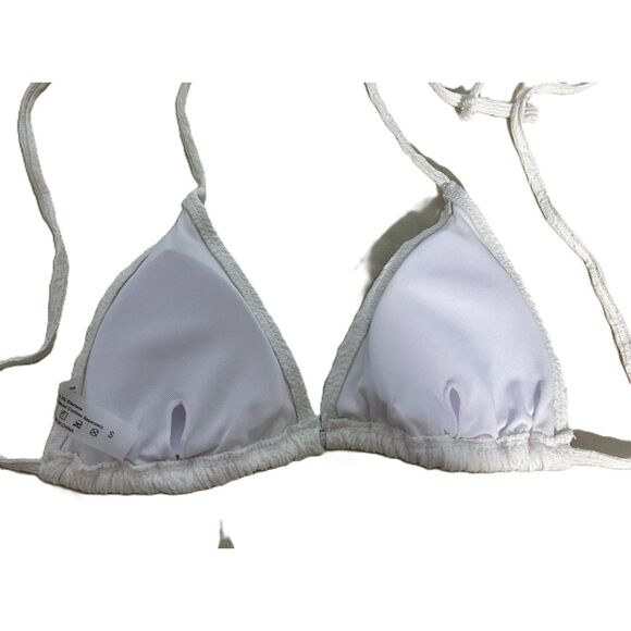 Shenhe White Textured Halter Bikini 3-Piece Set with Cover Up - Picture 4 of 10